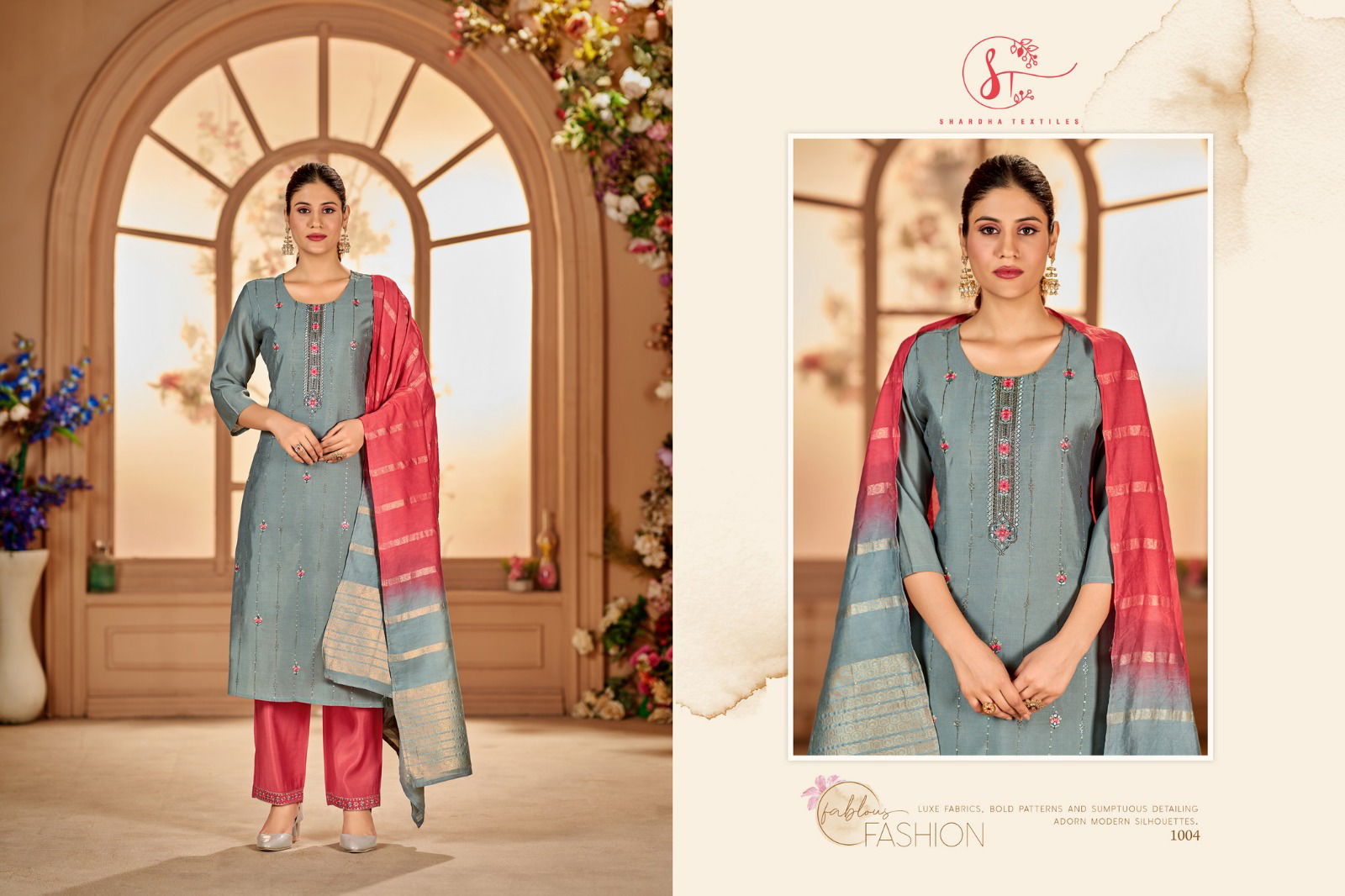 Kizaa Silk 3 By Sharda Readymade Suits Catalog